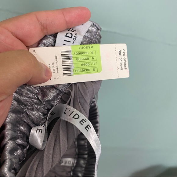 Anthropologie L’IDEE Fantasia Strapless Pleated Shift‎ Gown Dress Maxi Size 8 - Picture 8 of 8